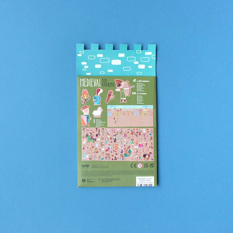 <p>100 autocollants médiévaux</p>